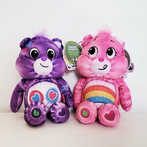 Care Bears Fun Size Denim Plush (ECO Friendly) - Share Bear and Cheer Bear BNWT